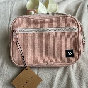 Thread Pink Corduroy Crossbody Bag